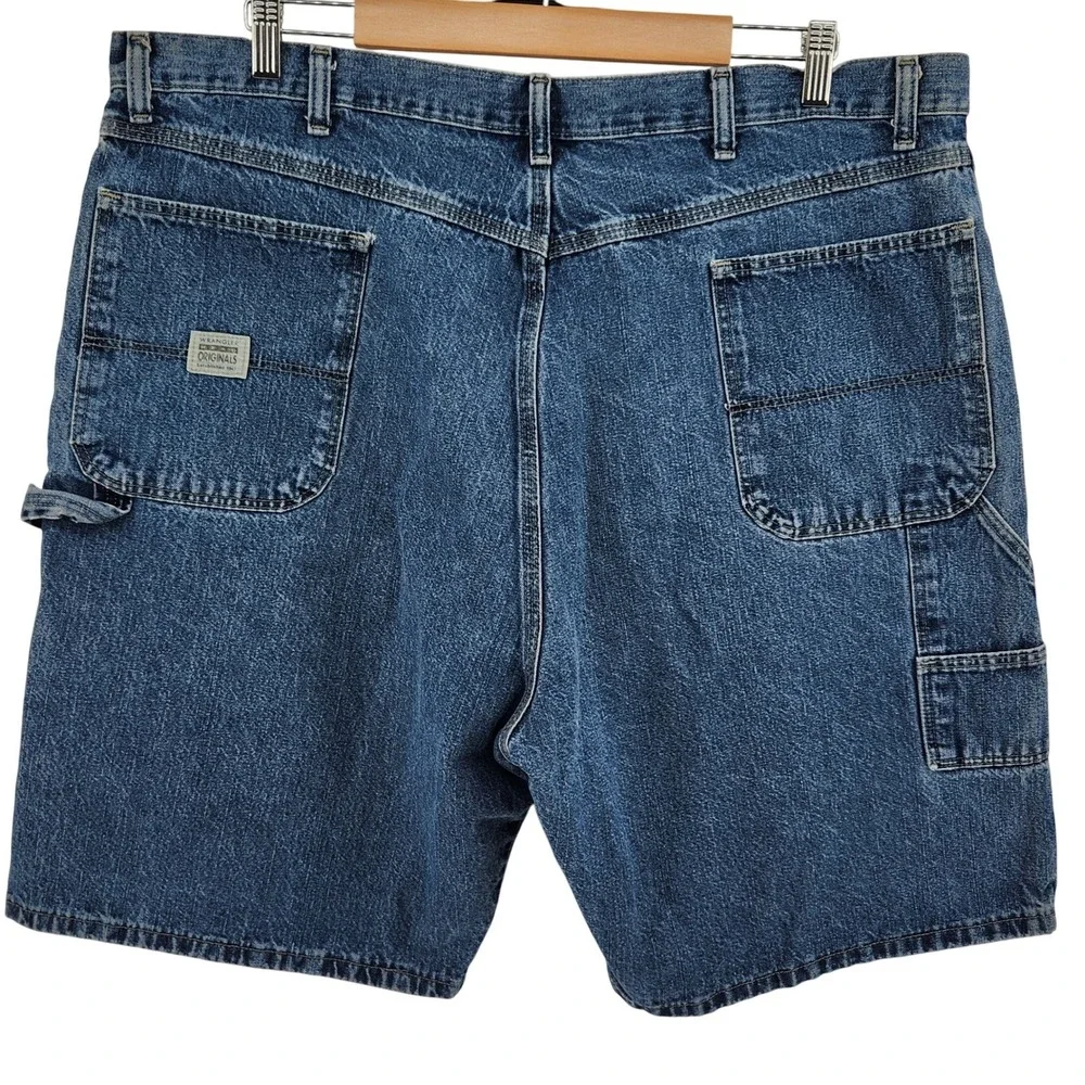 Wrangler Originals Carpenter‎ Jean Shorts Men's Size 42 Blue Denim Workwear USA
